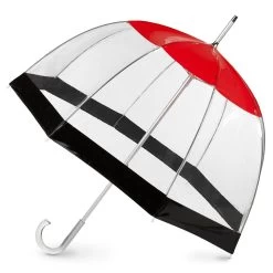 Totes Clear Bubble Umbrella - Geo Boxes -Sports Fashion Totes09623 CRL 1