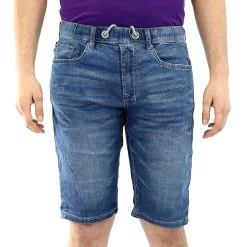 Buffalo By David Bitton Casper-X Jean Shorts - Veined And Blasted - Mens