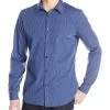 Calvin Klein Poplin Long Sleeve Woven Shirt - Knight Blue - Mens