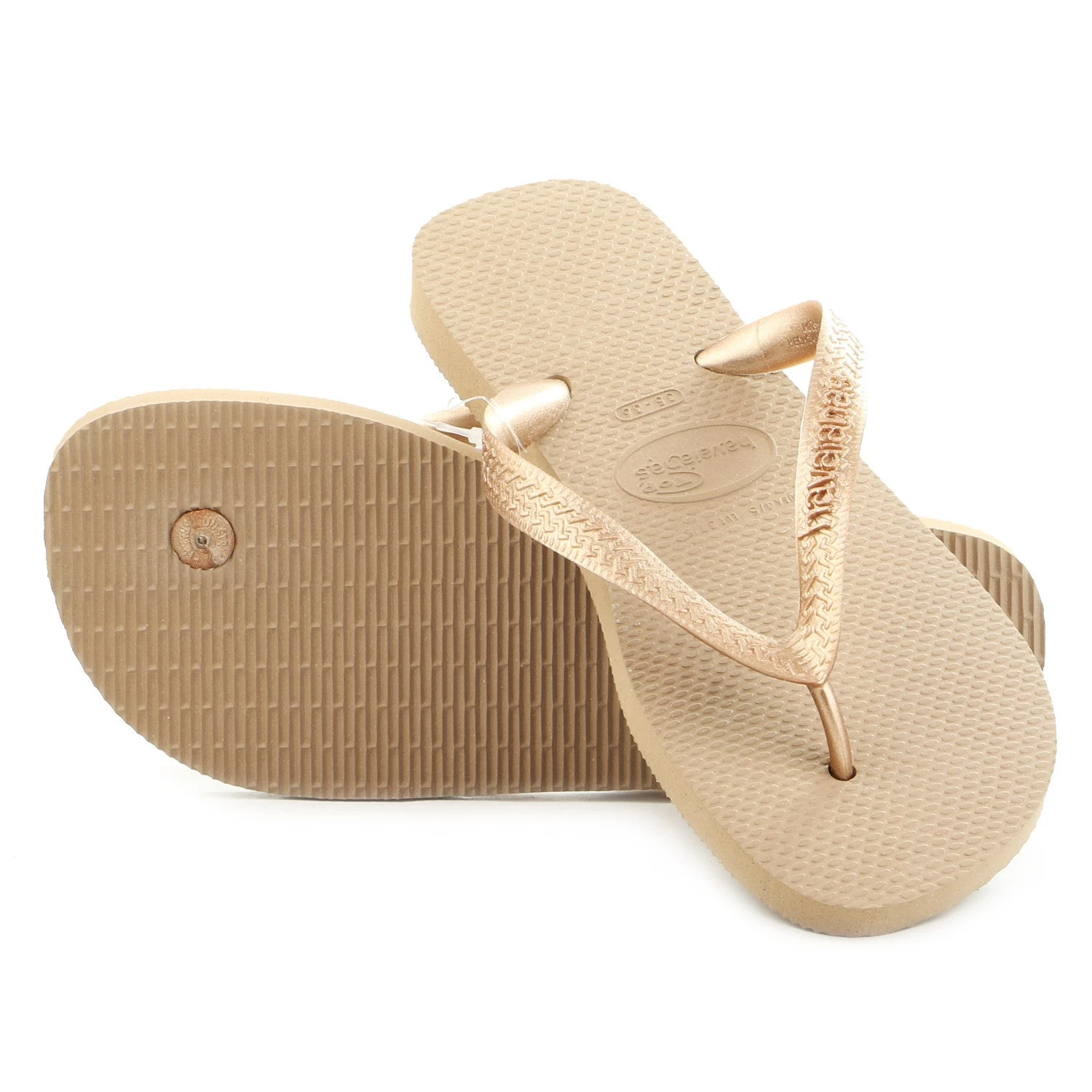 Havaianas Top Metallic Thong Flip Flop Sandal - Greyish Blue - Womens 2 Havaianas Top Metallic Thong Flip Flop Sandal - Greyish Blue - Womens - Image 2