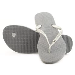 Havaianas Slim Crystal Glamour Swarovski Thong Flip Flop Sandal - White - Womens -Sports Fashion havaianas4119517 0982 1