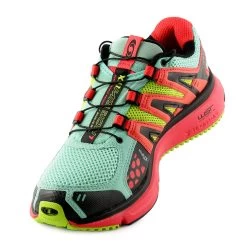 Salomon XR Mission W Trail Running Shoe - Celadon/Papaya/Green (Womens) -Sports Fashion img 4619