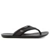 Lacoste Carros 6 Leather Flip Flop Thong Sandal - Black - Mens