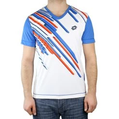 Lotto Slade Tennis Tee Shirt - Atlantic White - Mens