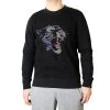 Puma Mesh Crew Neck Sweat Shirt - Black - Mens
