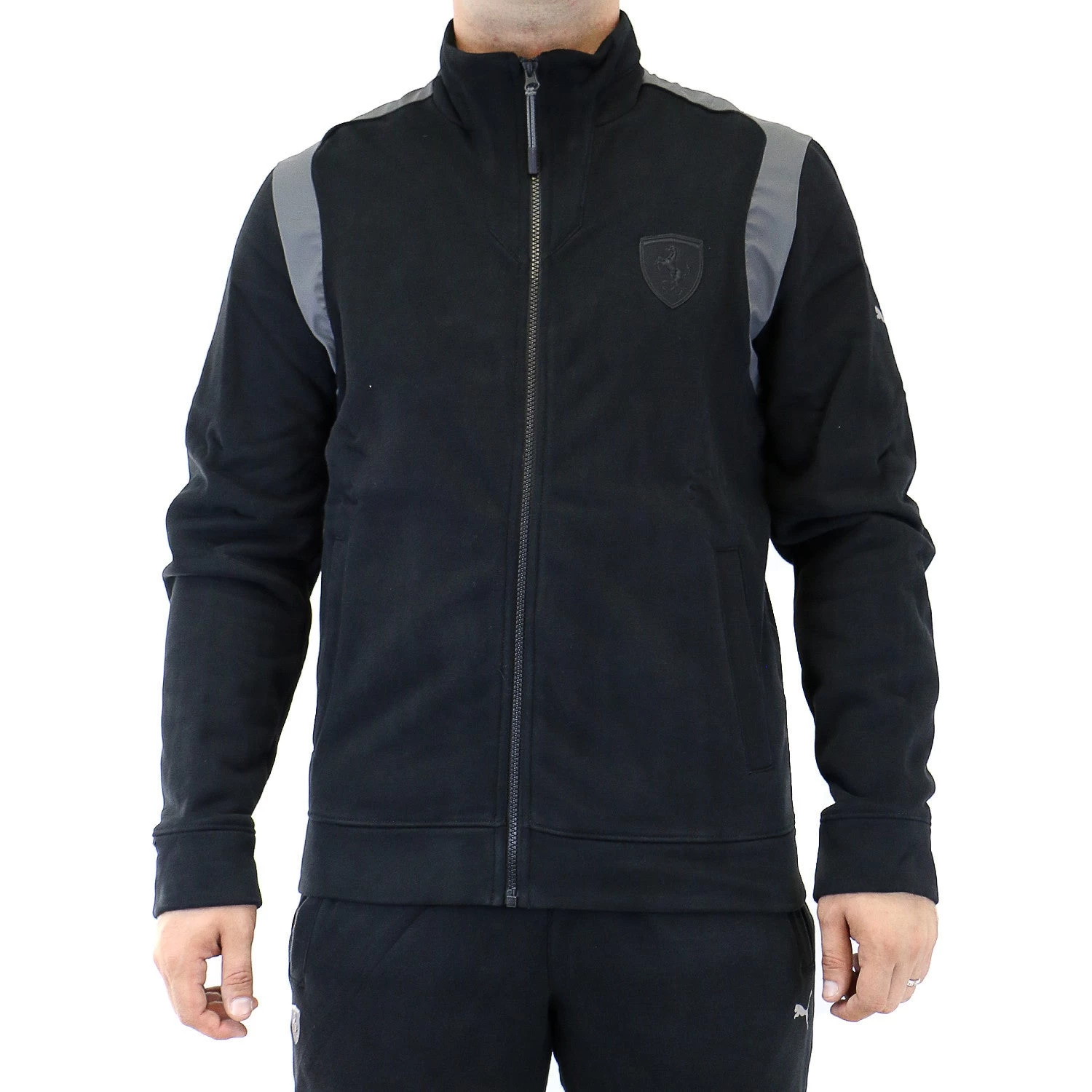 Puma Ferrari Sweat Jacket - Black - Mens 1 Puma Ferrari Sweat Jacket - Black - Mens