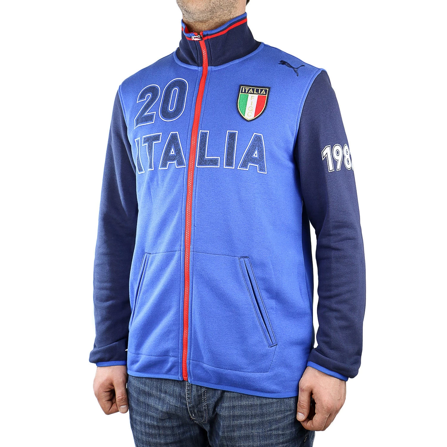 Puma Italia Kicker Track Jacket - Team Power Blue - Mens 1 Puma Italia Kicker Track Jacket - Team Power Blue - Mens