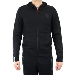 Puma Ferrari Hooded Sweat Jacket - Black - Mens