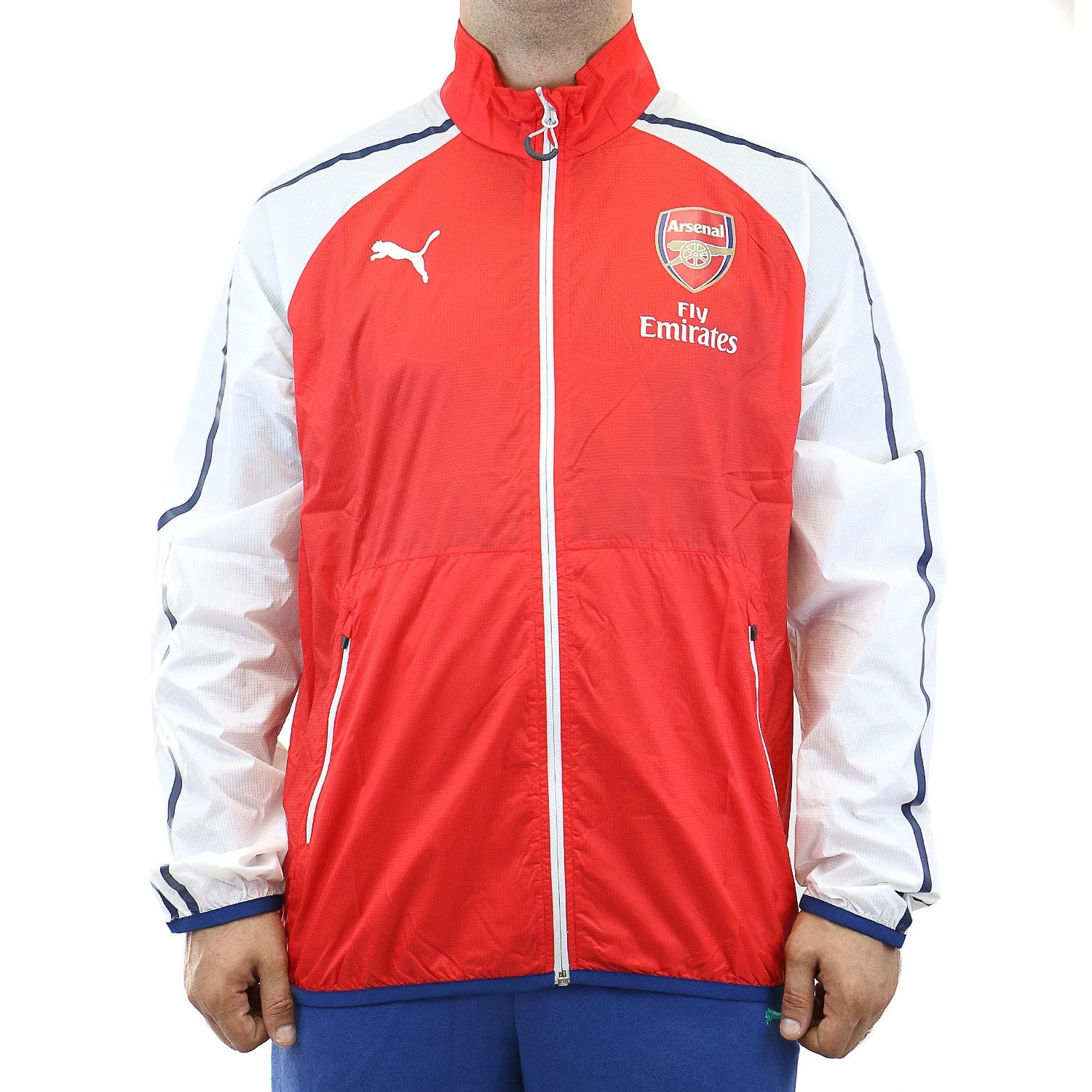 Puma AFC Anthem Soccer Replica Arsenal Jacket - Estate Blue/Empire Yellow/White - Mens 2 Puma AFC Anthem Soccer Replica Arsenal Jacket - Estate Blue/Empire Yellow/White - Mens - Image 2