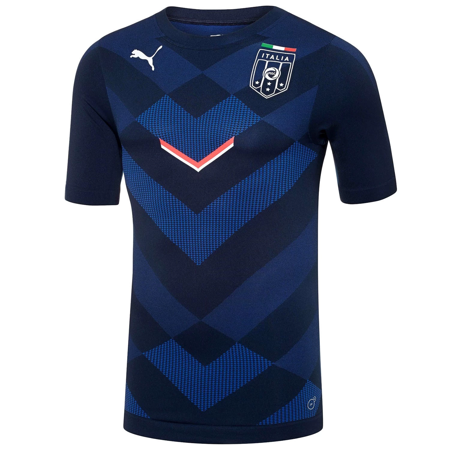 Puma FIGC Italia Stadium Jersey T-Shirt Fan Tee - Team Power Blue/Pea Coat - Mens 2 Puma FIGC Italia Stadium Jersey T-Shirt Fan Tee - Team Power Blue/Pea Coat - Mens - Image 2