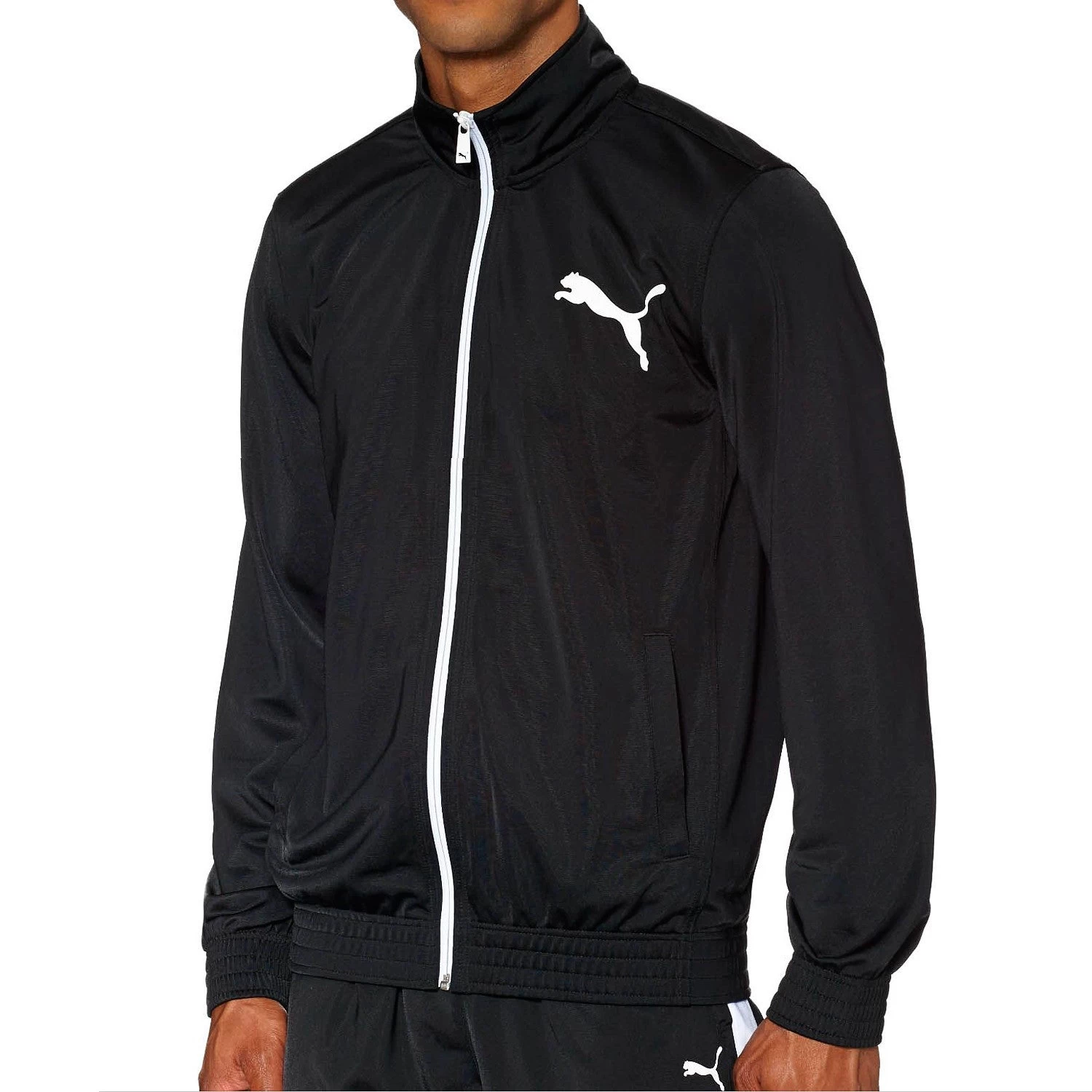 Puma Contrast Front-Zip Track Jacket - Navy/White - Mens 2 Puma Contrast Front-Zip Track Jacket - Navy/White - Mens - Image 2