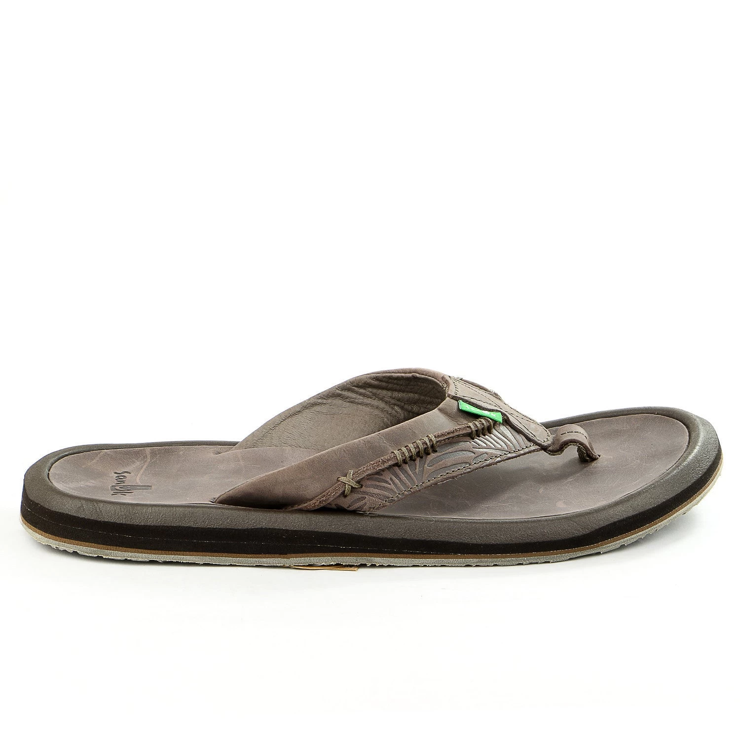 Sanuk Aloha Cowboy Flip Flop - Dark Brown - Mens 1 Sanuk Aloha Cowboy Flip Flop - Dark Brown - Mens