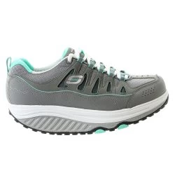 Skechers Shape Ups 2.0 Comfort Stride Walking Sneaker Shoe - Gray Mint - Womens