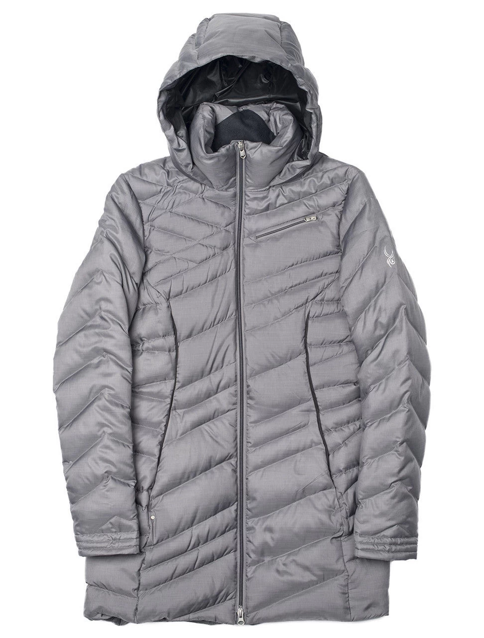 Spyder Timeless Long Down Jacket Hooded Coat - Womens 3 Spyder Timeless Long Down Jacket Hooded Coat - Womens - Image 3